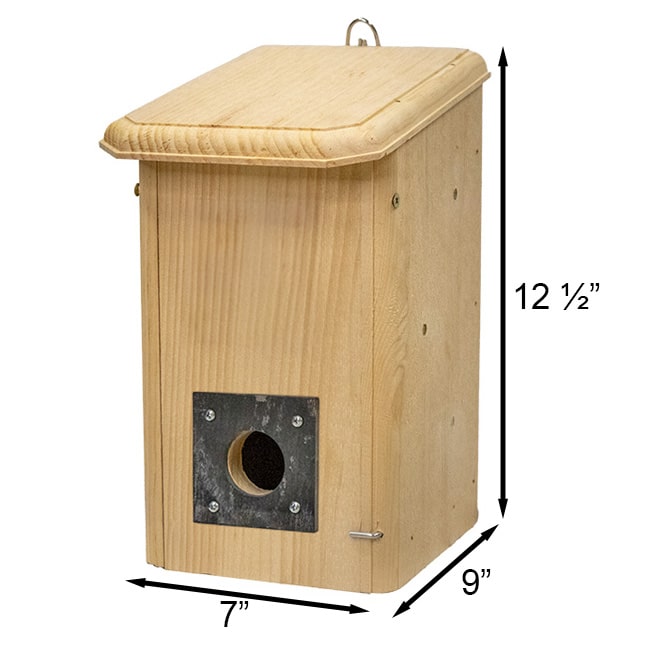 Birdhouse - the Flip & Fluff, a Convertible Bird House + Winter Roost measurements