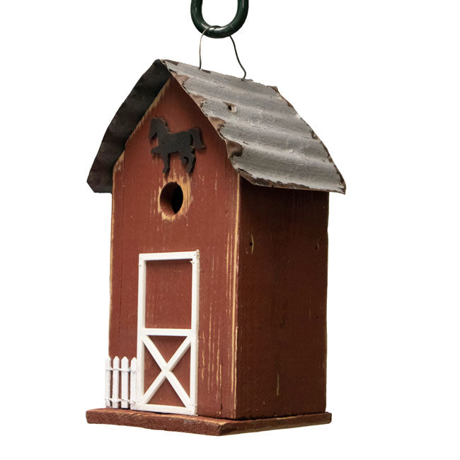 Birdhouse, The Summitville Stable in White or Red