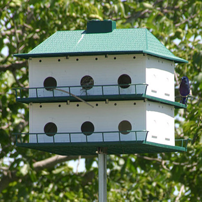 Purple Martin House, Twilight Martin Manor mounted on a pole outside