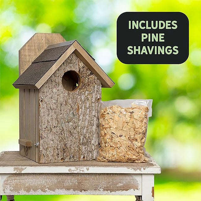 Owl House - The Barkside Inn shows included pine shavings