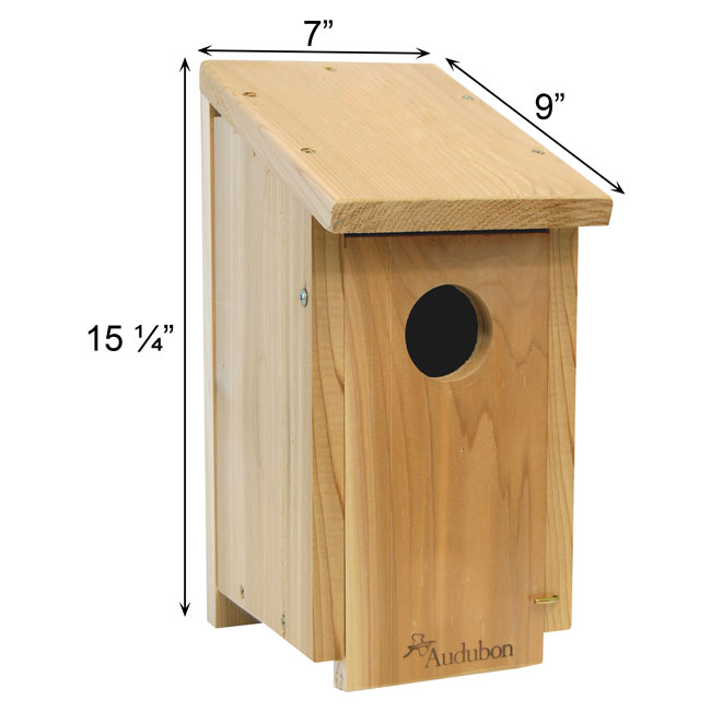 Birdhouse for Woodpeckers | Pollinator Shelter in Cedar | Wing and Hive