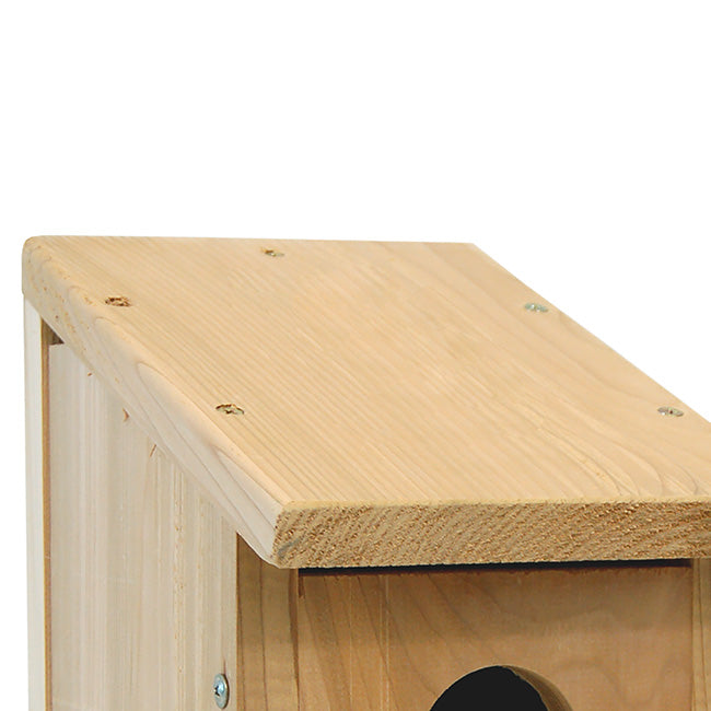 top view Birdhouse for Woodpeckers - Made in USA www.wingandhive.com