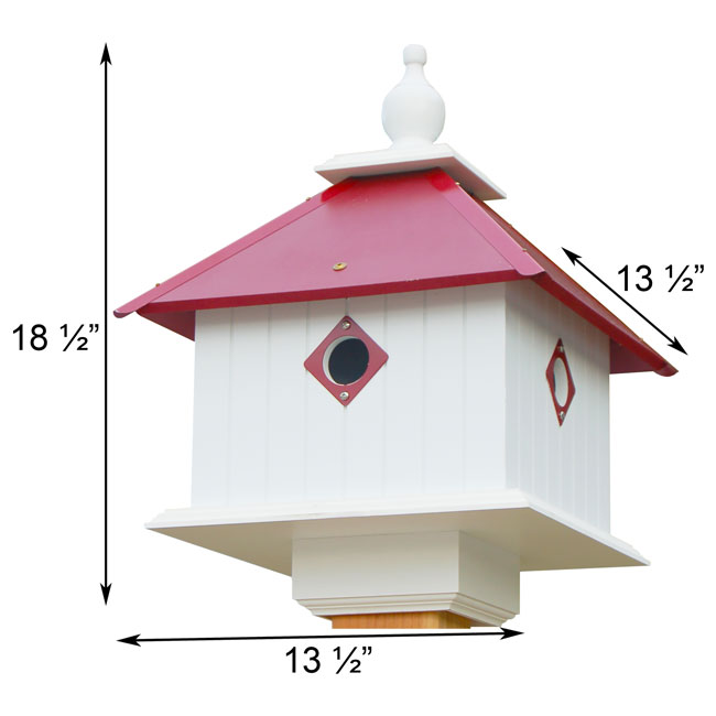 Birdhouse, The Carriage House | Pollinator Shelter in Cedar | Wing and Hive