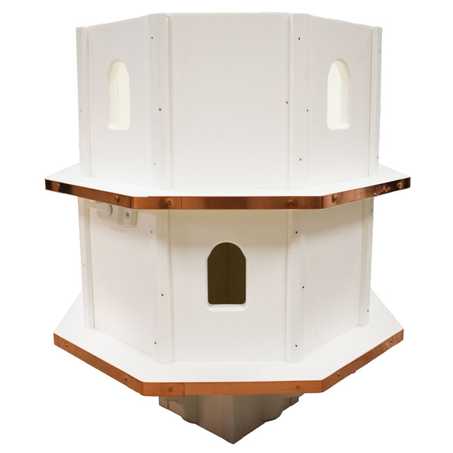 The Tweet Suite II amish made birdhouse with perch close up of front