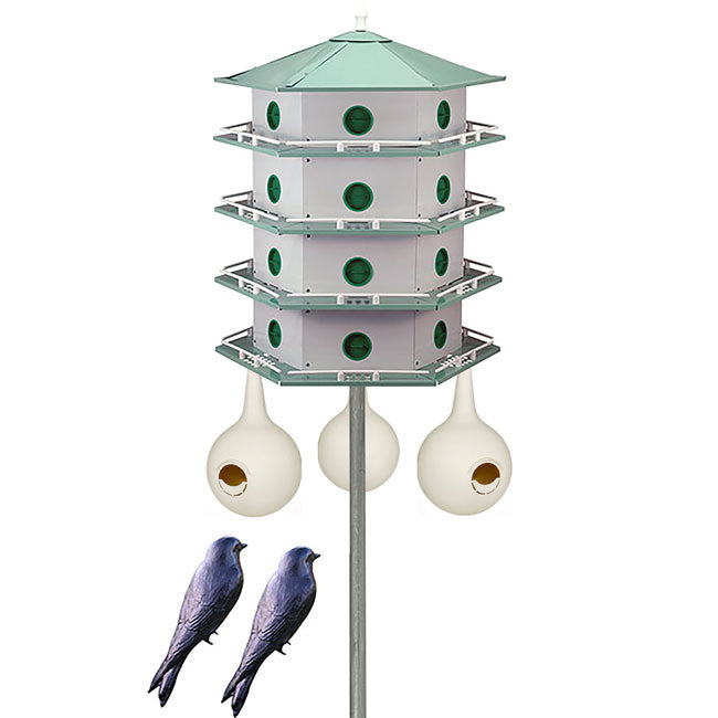 Purple Martin House & Gourds Kit, Deluxe 24-Room