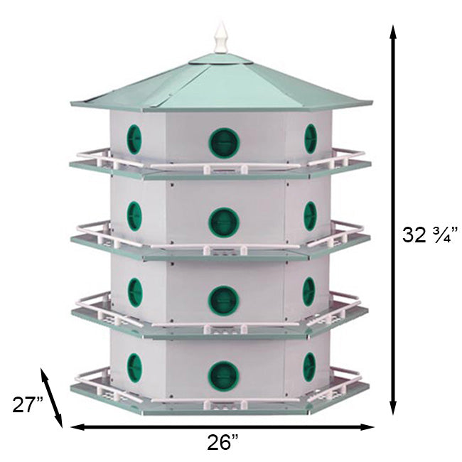 Purple Martin House & Gourds Kit, Deluxe 24-Room