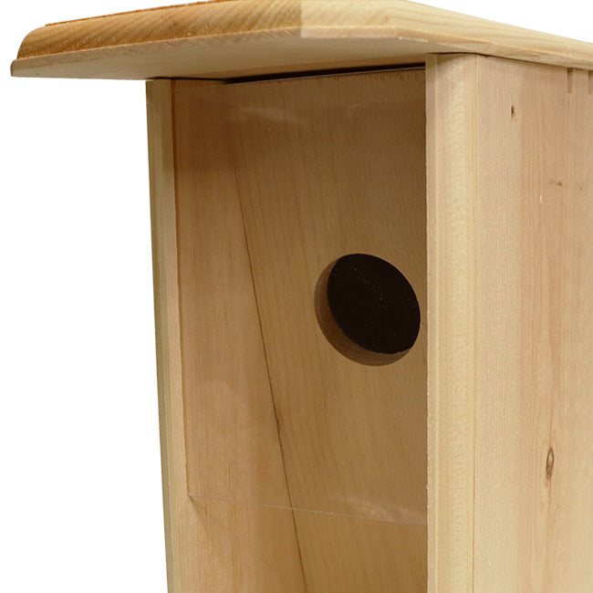 another view of Birdhouse, A Starling Resistant Flicker House www.wingandhive.com