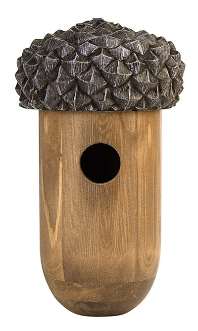 Birdhouse For Smaller Birds, Acorn Shaped and Adorable! www.wingandhive.com