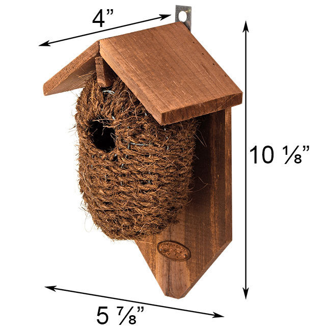 measurements for Birdhouse, Bird Nest Roosting Pocket, SUPER CUTE! www.wingandhive.com