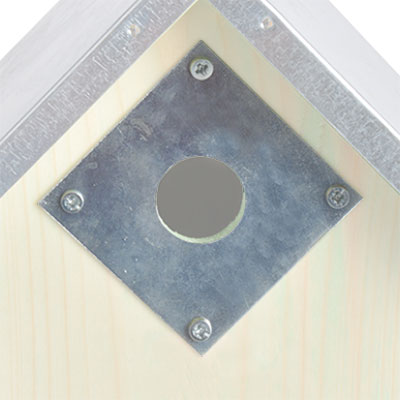 Birdhouse Steel Hole Protector, 1" dia.  www.wingandhive.com