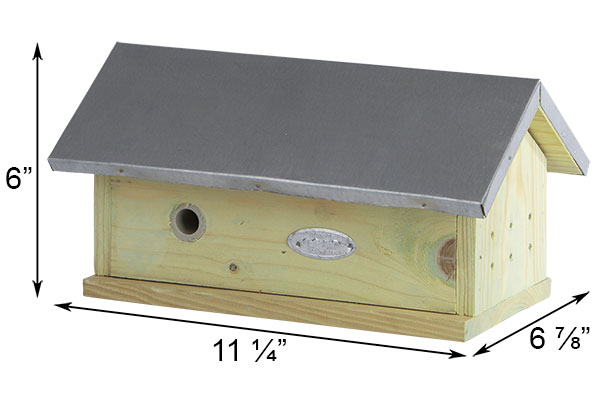 measurements of Bumble Bee House www.wingandhive.com