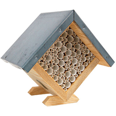 Classic Shape Bee Nesting Home with metal roof www.wingandhive.com