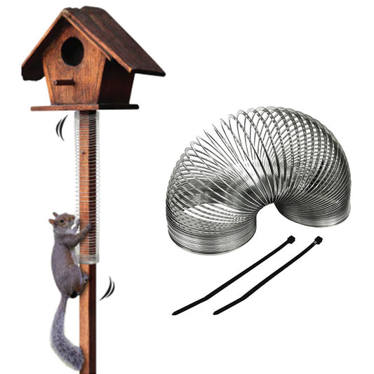 Squirrel Baffle, Gardeneer Scram, Squirrel Slinky™ www.wingandhive.com