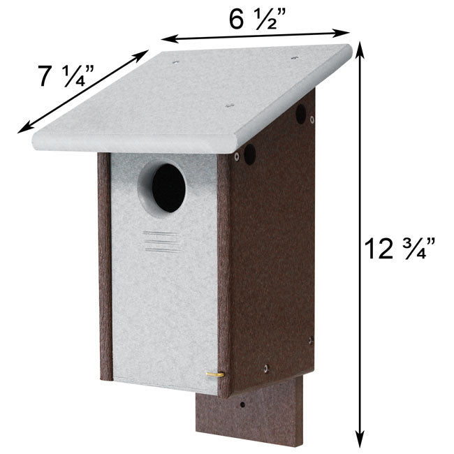 Birdhouse for Bluebirds, The Amish Made One | Pollinator Shelter in Cedar | Wing and Hive