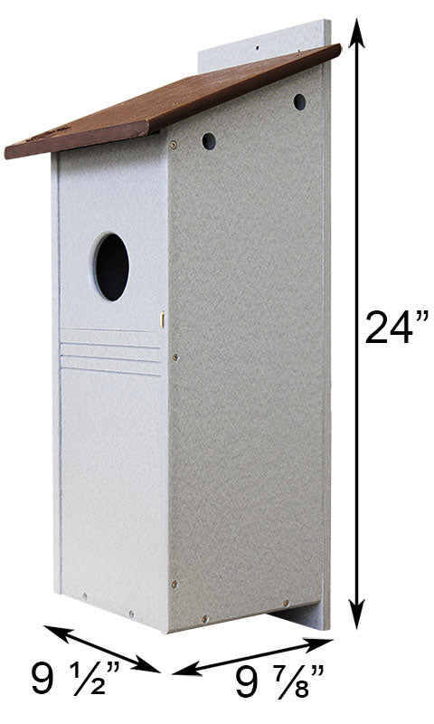 measurements for Birdhouse for Flickers / Woodpeckers - Amish Made www.wingandhive.com