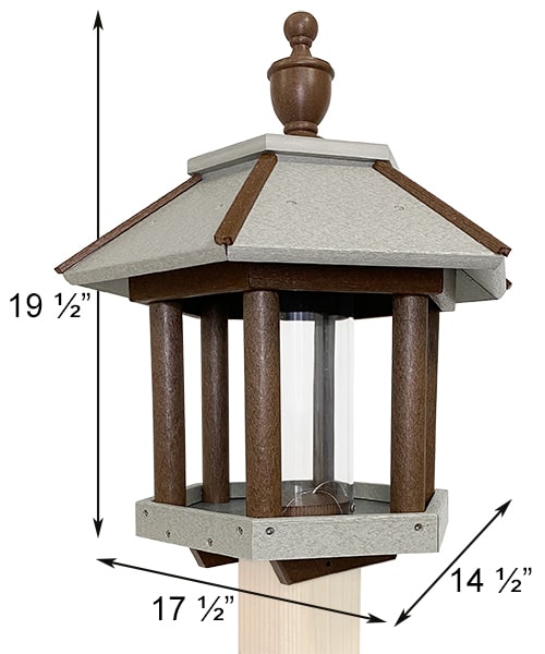 Bird Feeder, The Gazebo | Pollinator Shelter in Cedar | Wing and Hive