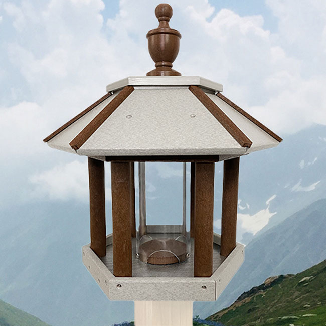 Amish Gazebo Bird Feeder PRT-GRM-61PGA-TB-LG