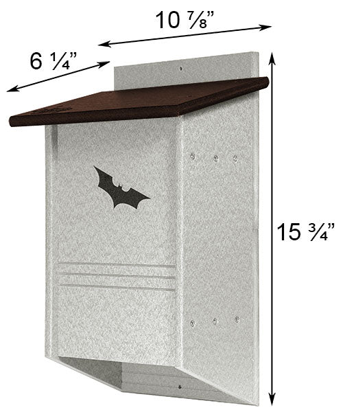 Bat House, The Recycled Plastic Triple-Cell (sized for up to 40 bats)