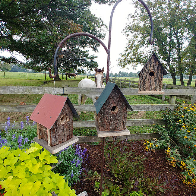Birdhouses, The Summer Camp Set of 3 | Pollinator Shelter in Cedar | Wing and Hive