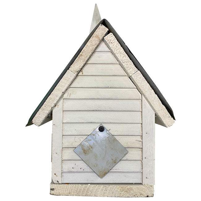 back view Birdhouse for Smaller Birds - Church, Amish Made www.wingandhive.com