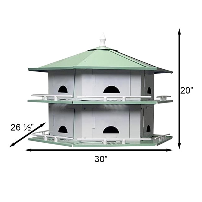 Purple Martin House, Violet Serenity Towers | Pollinator Shelter in Cedar | Wing and Hive