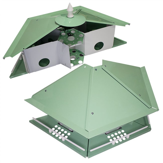 Purple Martin House, Violet Serenity Towers | Pollinator Shelter in Cedar | Wing and Hive