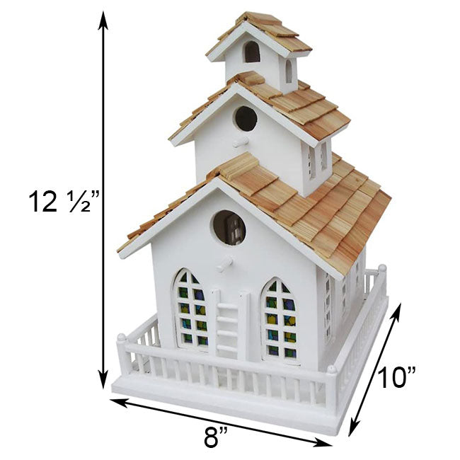 measurements of Birdhouse, Chapel Bell www.wingandhive.com