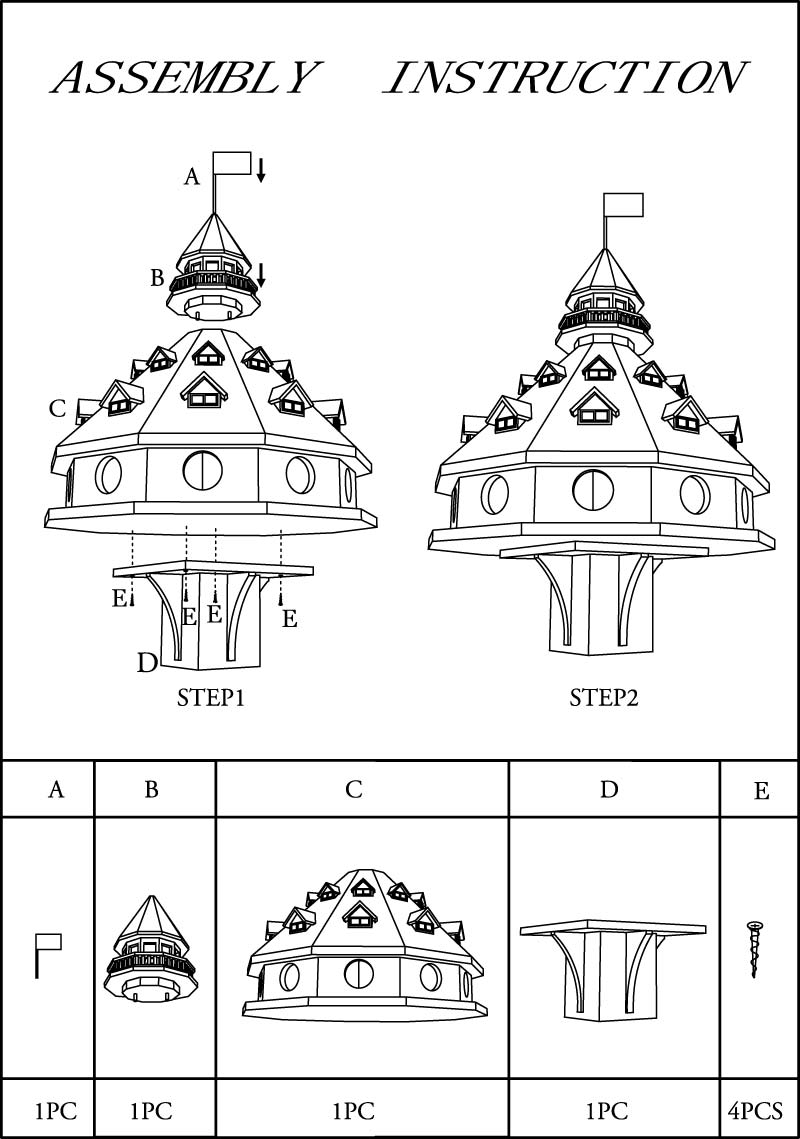 Purple Martin House, The Hotel California