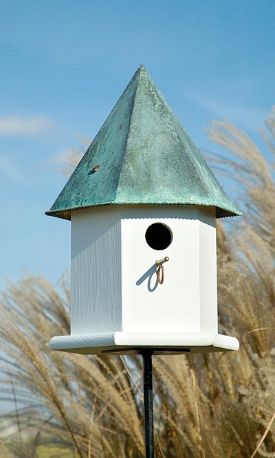 Birdhouse, Copper Songbird Deluxe