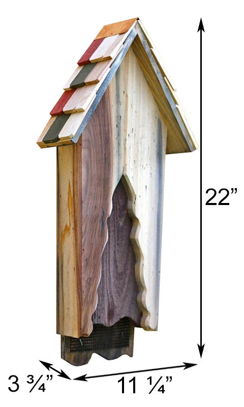 Bat House, The Vintage (sized for up to 20 bats)