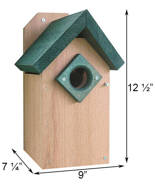 Bluebird Birdhouse, The One With The Green Roof