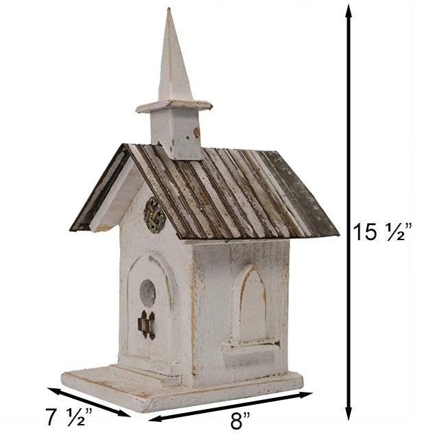 Birdhouse, The Country Chapel | Pollinator Shelter in Cedar | Wing and Hive