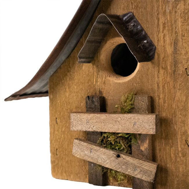 Birdhouse, The Kooky Chickadee Cottage | Pollinator Shelter in Cedar | Wing and Hive