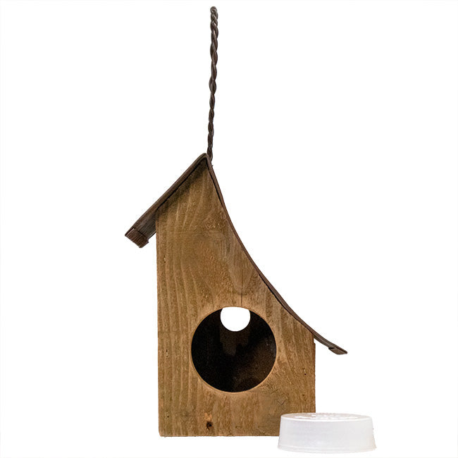 Birdhouse, The Kooky Chickadee Cottage | Pollinator Shelter in Cedar | Wing and Hive