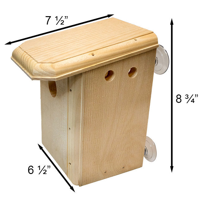 Birdhouse, The Window Nest Box with Nest Lift