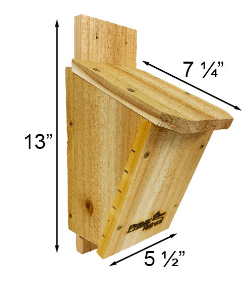 Bat House, The Cedar Craft DIY Kit measurements