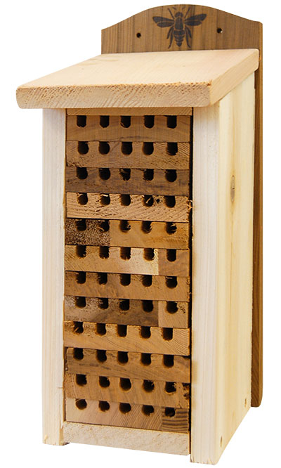 Large Mason Bee Nesting House www.wingandhive.com