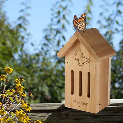 fully assembled Butterfly House DIY Craft Kit www.wingandhive.com