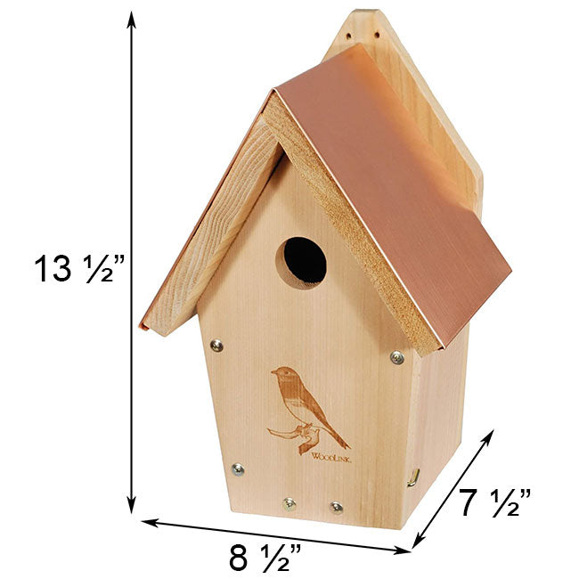 Bluebird Birdhouse, The One With The Coppertop