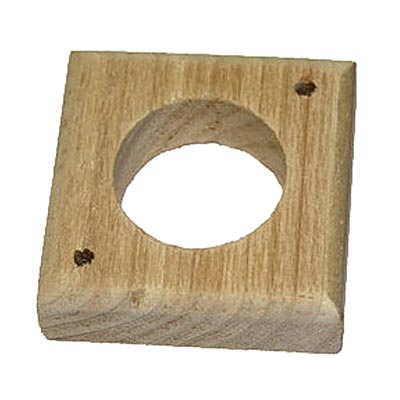 Birdhouse Hole Protector, 1.5" hole, Cedar www.wingandhive.com