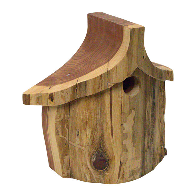 whole view of Birdhouse, Rustic Handmade and Unique! www.wingandhive.com