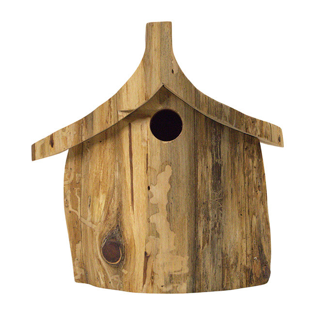 front view of Birdhouse, Rustic Handmade and Unique! www.wingandhive.com